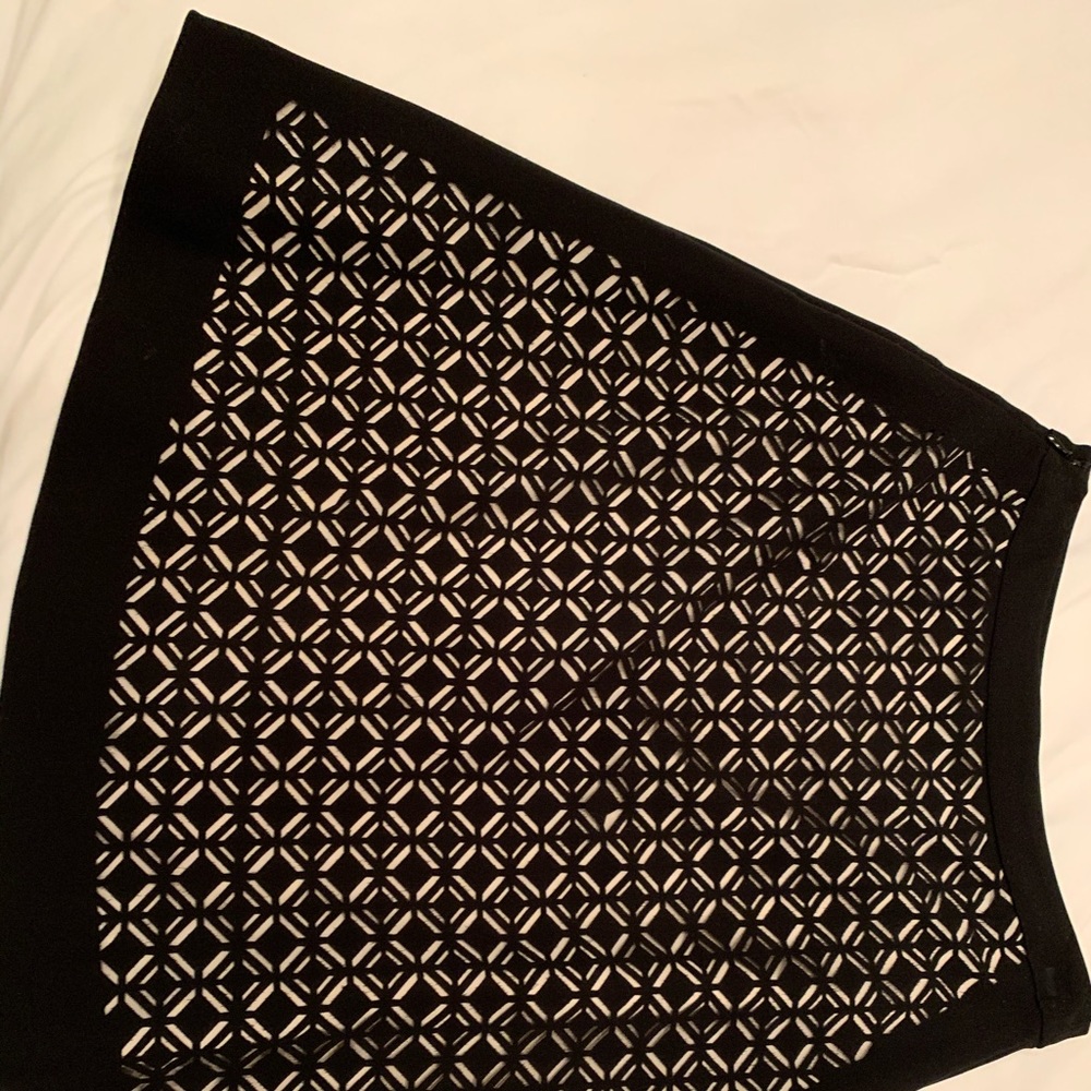 A line skirt, knee length